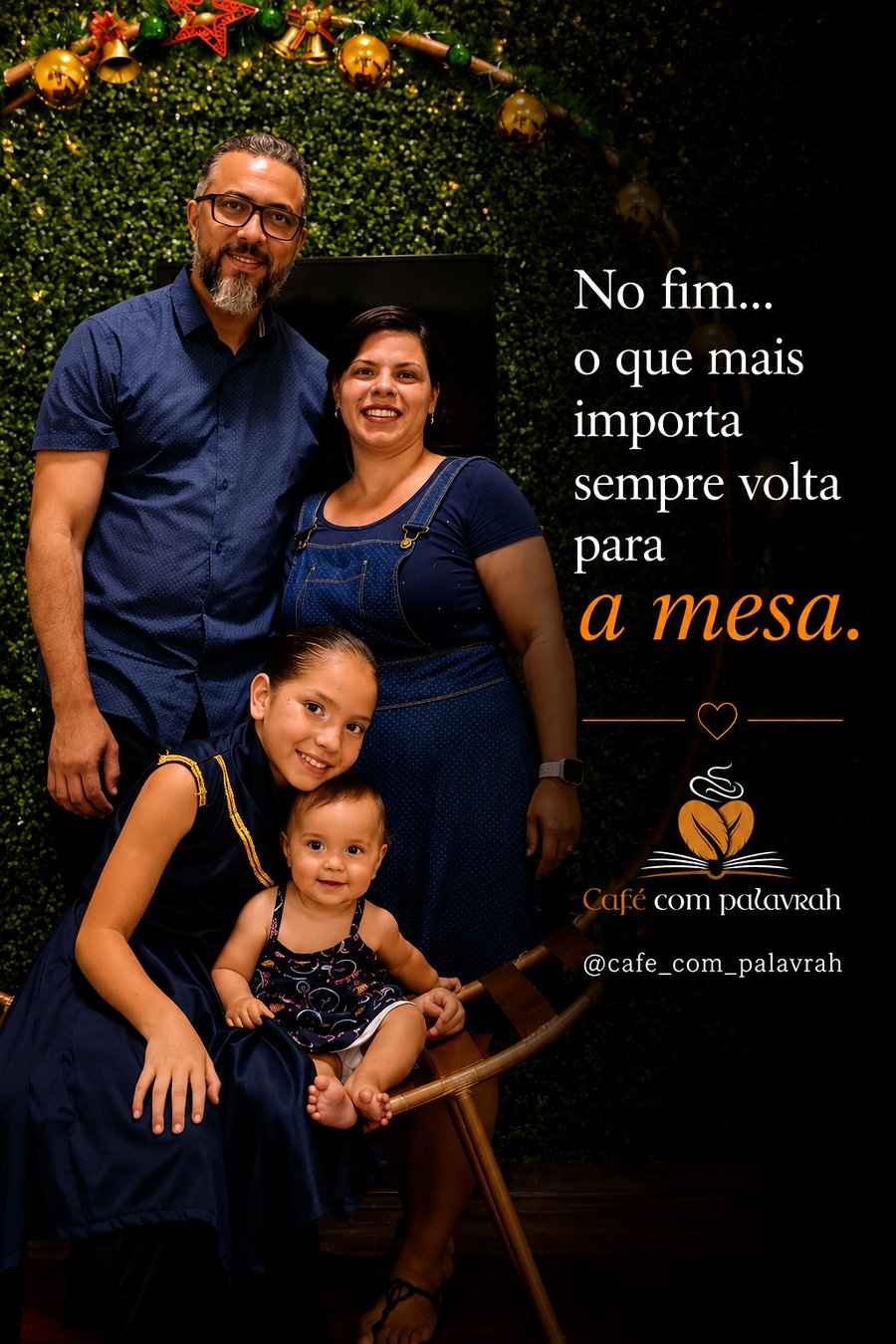 Família reunida à mesa — no fim, o que mais importa sempre volta para a mesa